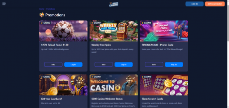 Aplikacje kasyna Bison Homepage