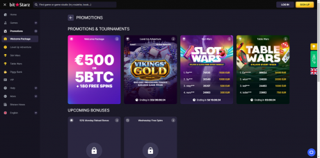 Bitstarzs Homepage