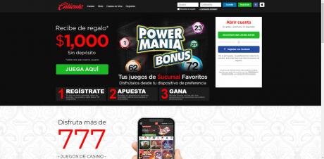 Caliente Casinos Homepage