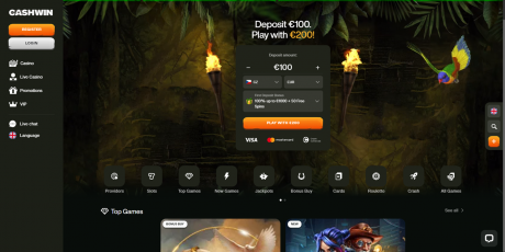 CashWin Casino-apper Homepage