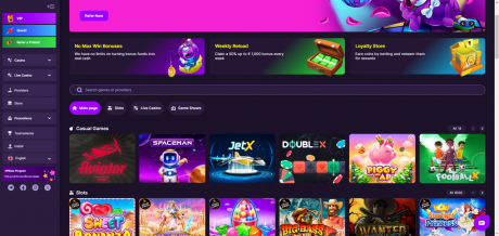 HitMe Casinos Homepage