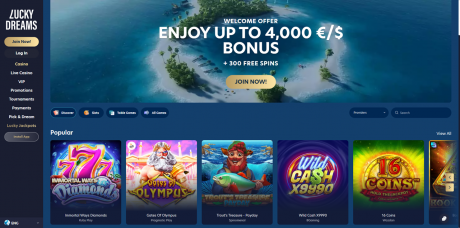 Lucky Dreams-apper Homepage