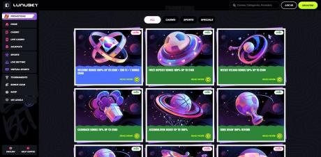 Lunubet Casino-apper Homepage