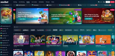 Novibet Casinos Homepage