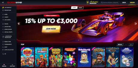 QuickWin kaszinóalkalmazások Homepage