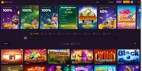 Respin Casinos Homepage