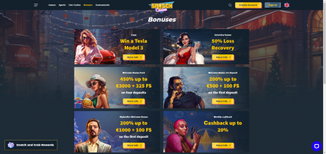 Snatch Casinos Homepage