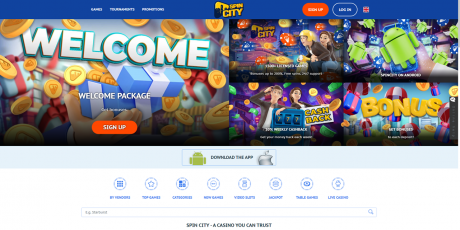Spin Citys Homepage
