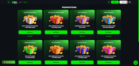 SpinMills Casinos Homepage