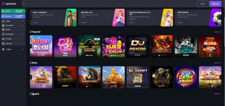 SpinyBets Homepage