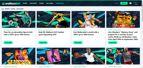 Wallacebets Homepage