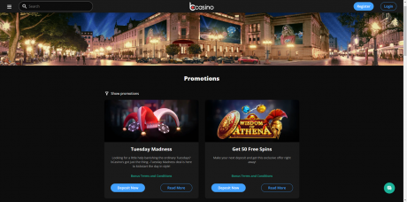 bCasinos Homepage