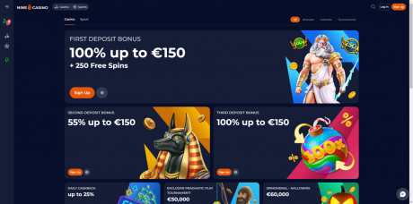 Ninecasinos Homepage