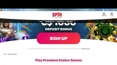 Spin Casinos Homepage