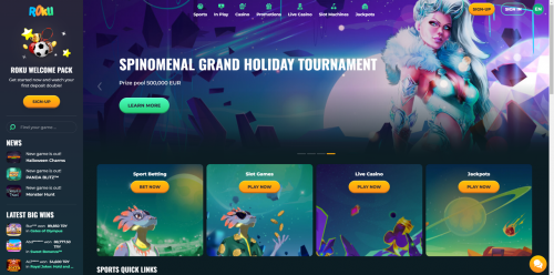 Roku Casino Screenshot